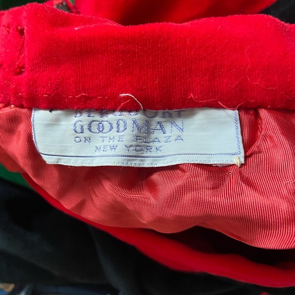 VINTAGE Bergdorf Goodman Mountain Artisans Geometric Velvet Maxi Skirt 70s - Picture 7 of 8